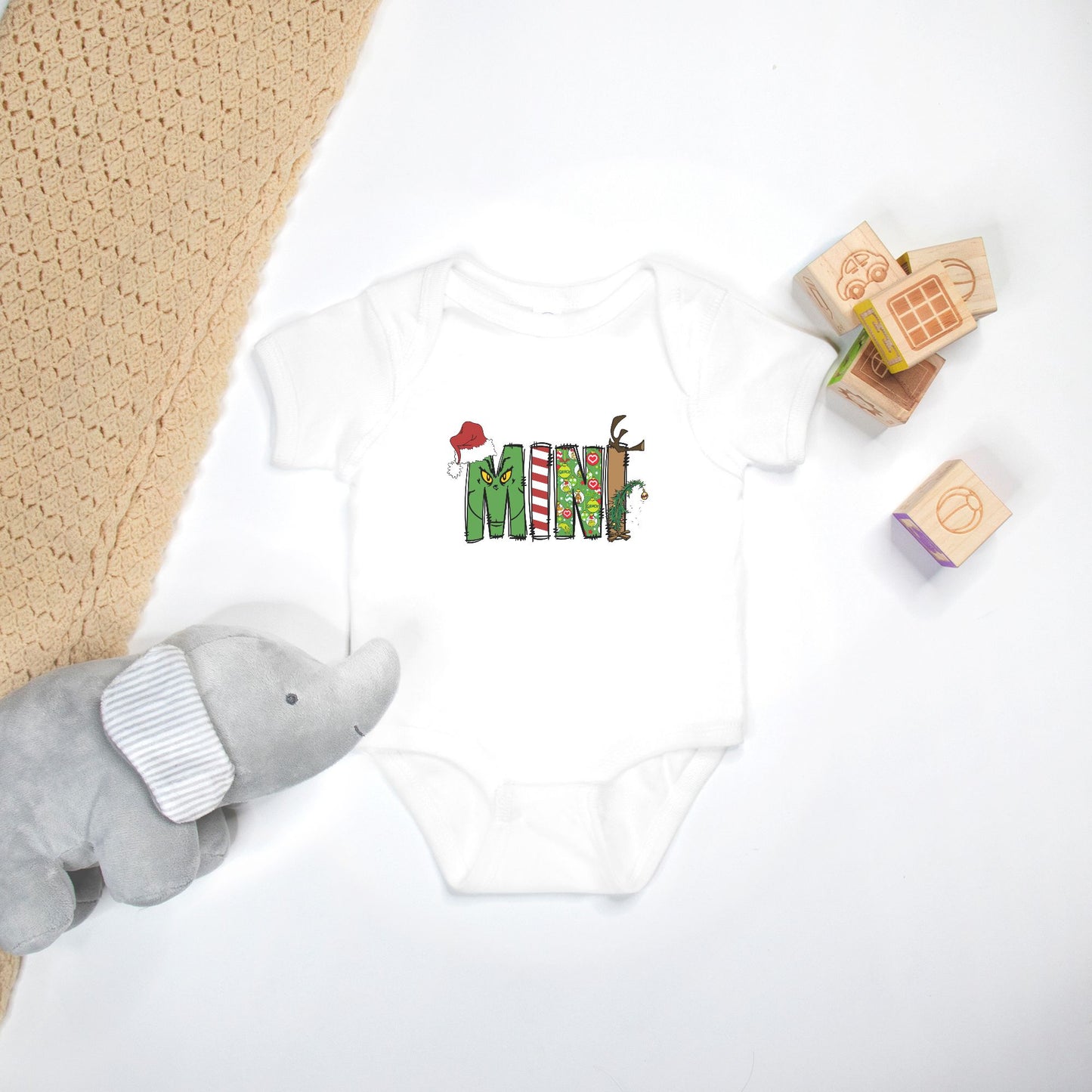 Mini Grinch Baby Onesie (Mama + Me Collection)