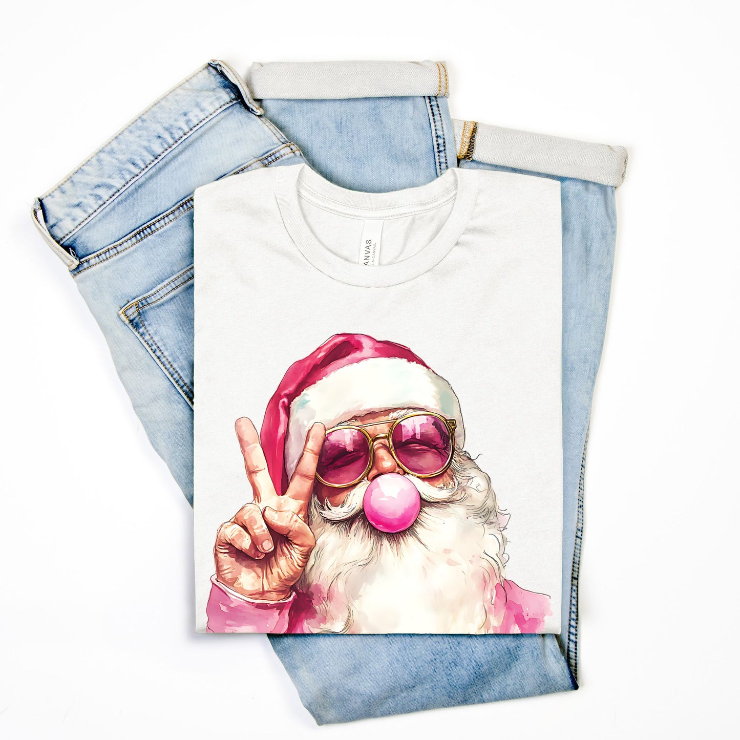Retro Santa - Merry Christmas T-Shirt