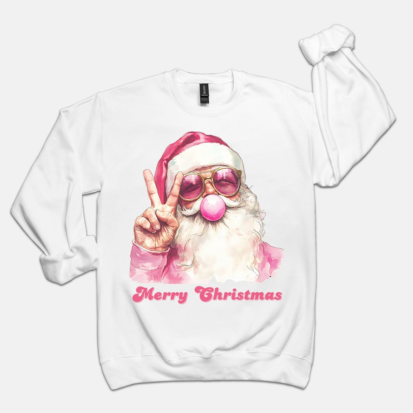 Retro Santa - Merry Christmas Sweatshirt