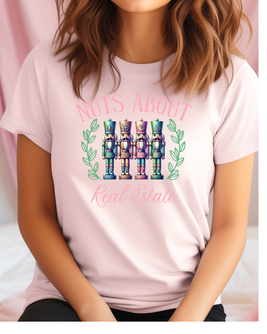 Nuts About Real Estate Christmas Tee