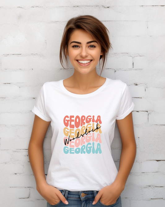 Woodstock, Georgia Retro Tee
