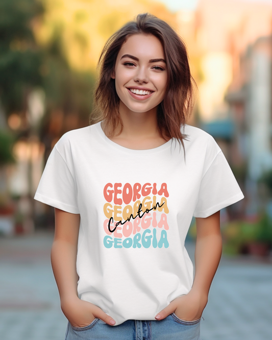 Canton, Georgia Retro Tee