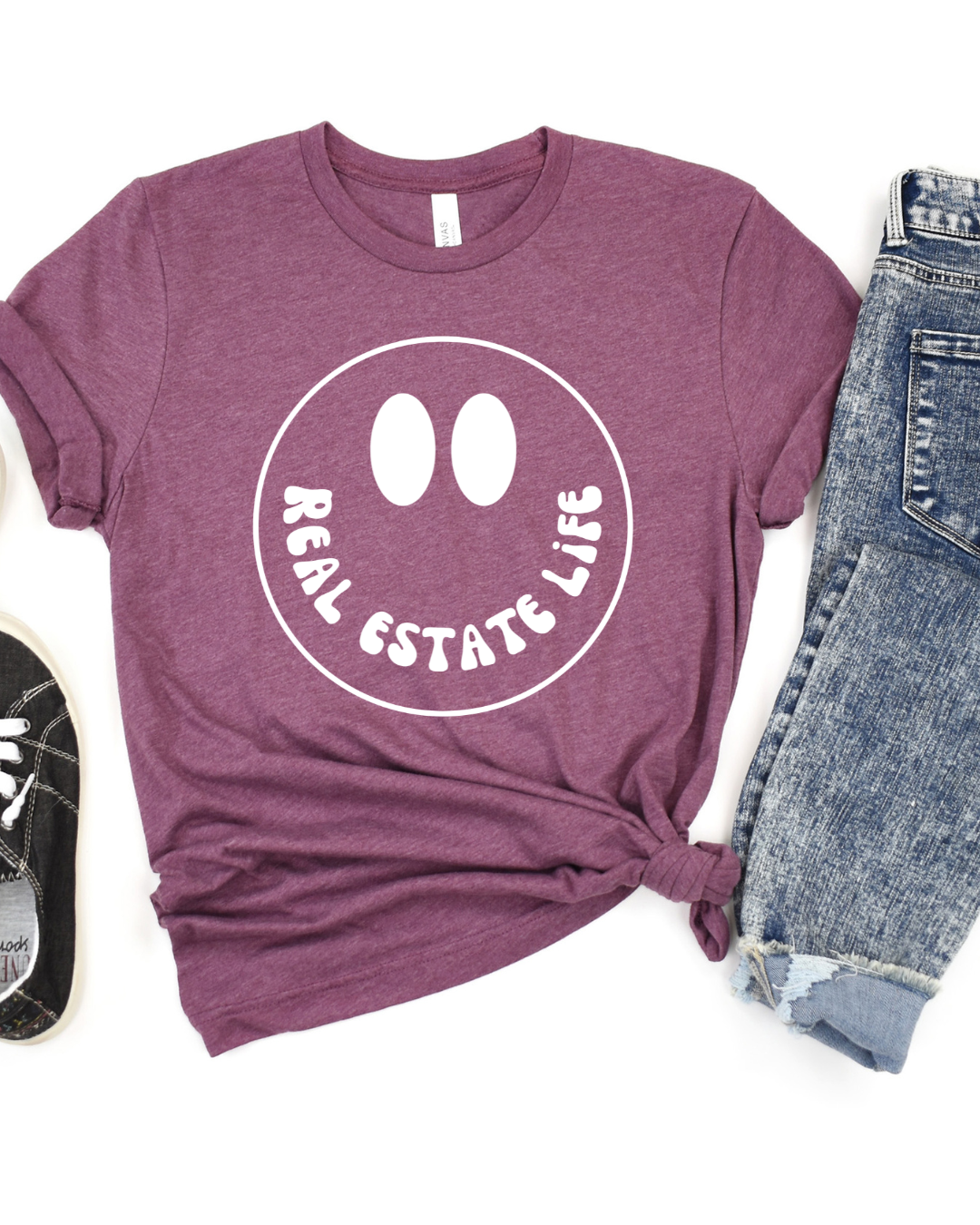 Real Estate Life Smiley Tee