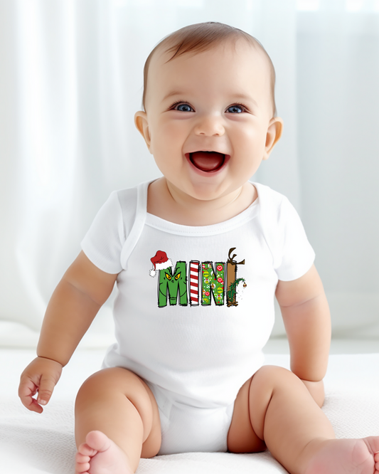 Mini Grinch Baby Onesie (Mama + Me Collection)