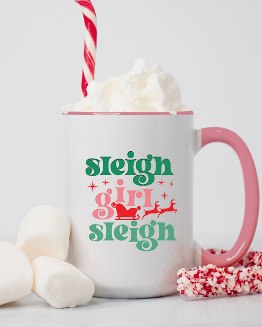 Sleigh Girl 15oz Coffee Mug