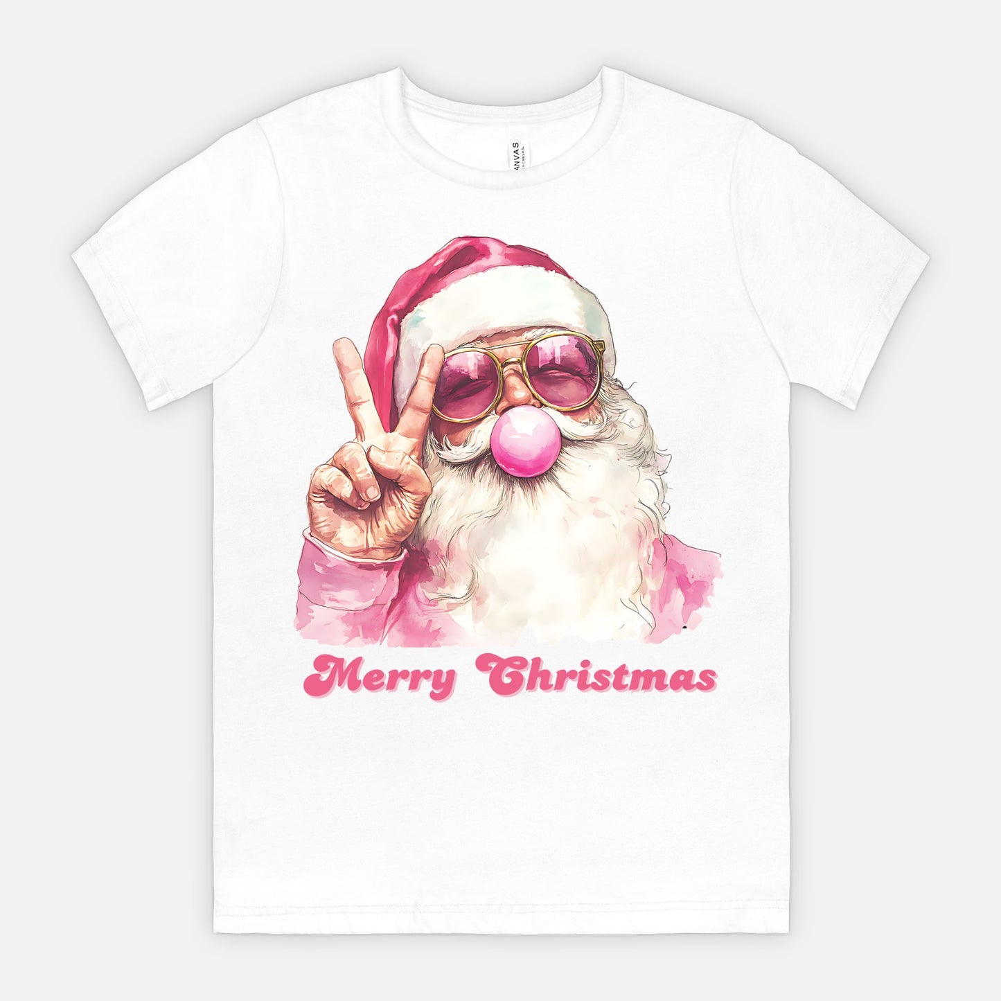 Retro Santa - Merry Christmas T-Shirt