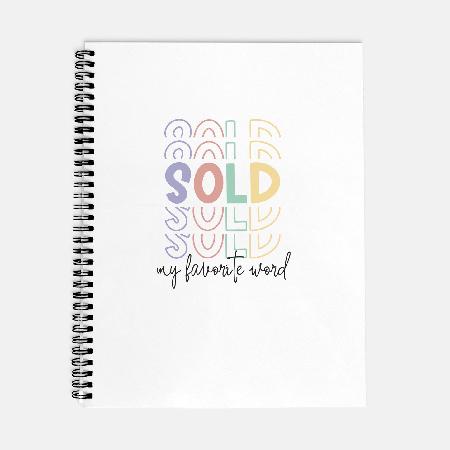 SOLD: My Favorite Word Hardcover Planner